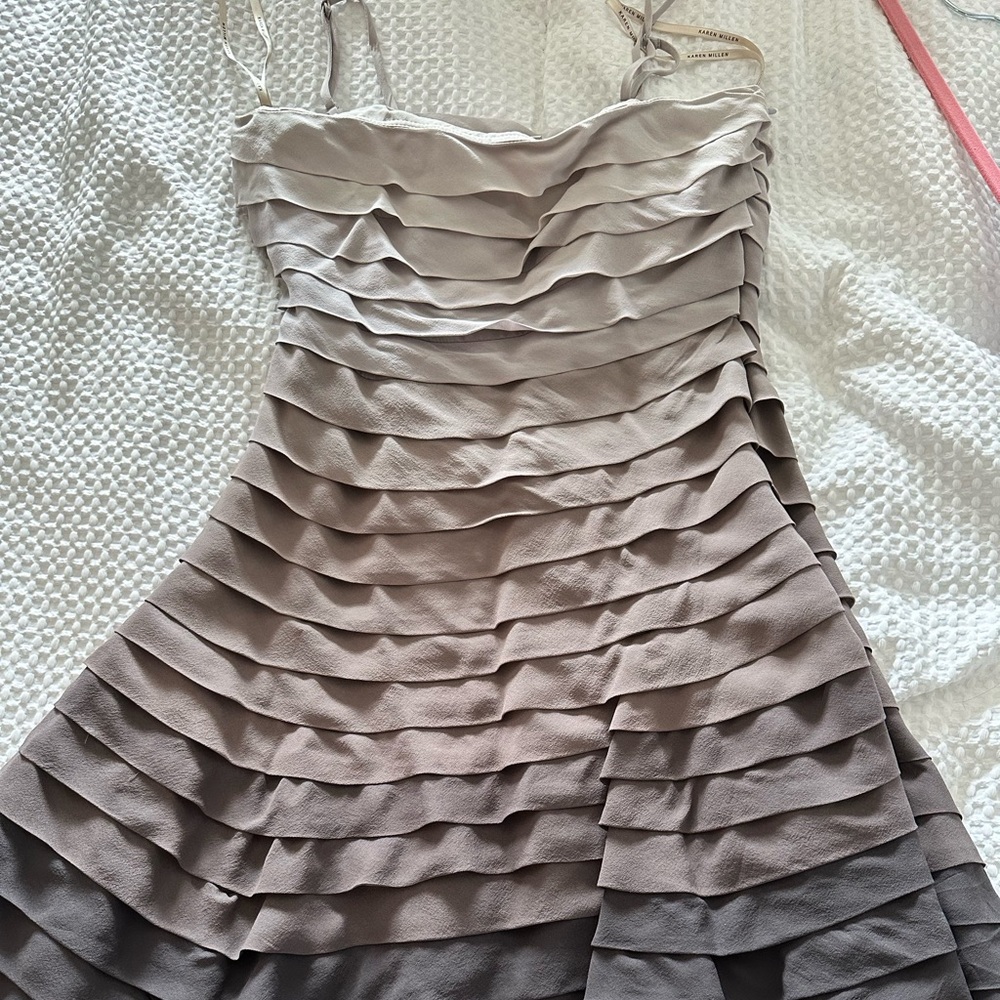 Karen Millen pleated ombré dress